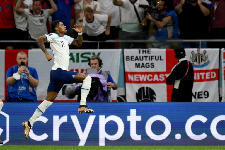 Manchester United and English forward Marcus Rashford fired England into the round of 16 with a brace