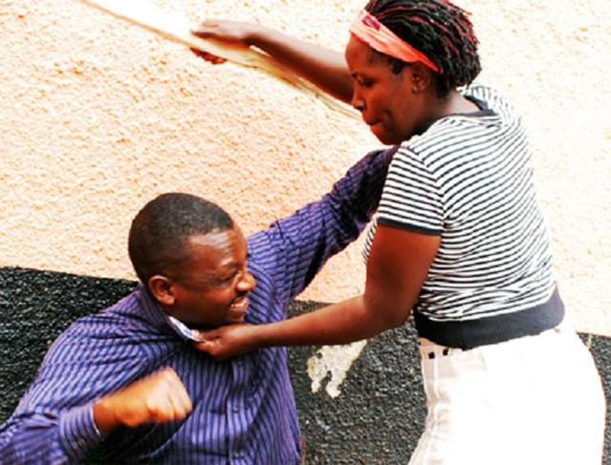 a man being beaten