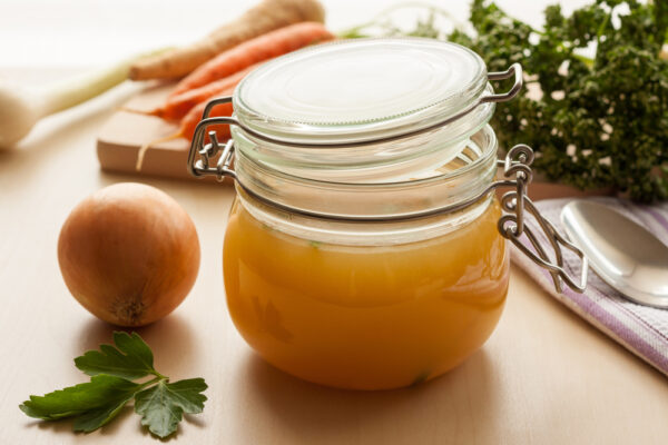 Bone broth is easily digestible and contains many valuable nutrients to heal the gut