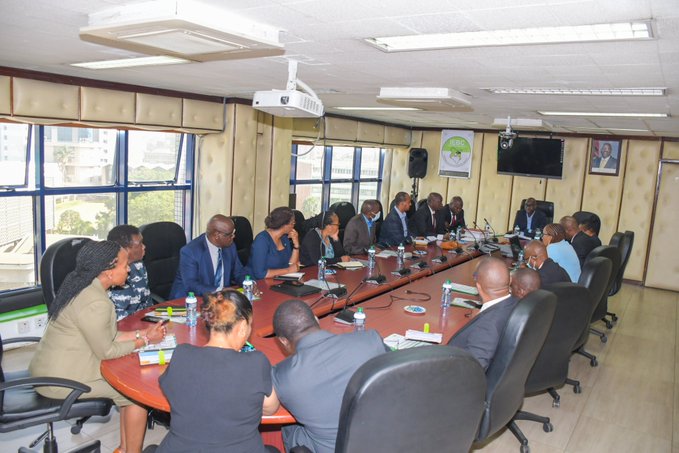 The Independent Electoral Commission (IEC) of Botswana paid the Commission a courtesy visit to benchmark with Kenya's IEBC