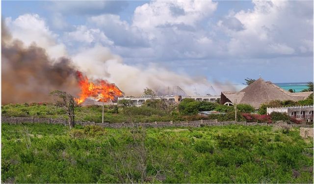 fire destroys property in Watamu