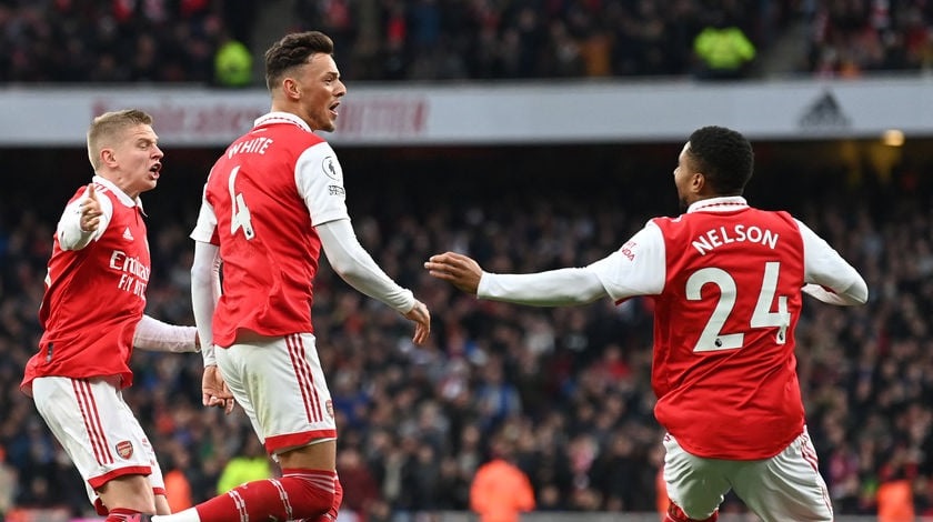 Arsenal came from 2 goals behind Bournemouth on Saturday to win 3-2 and maintain the five-point gap over Manchester United in the English Premier League table.