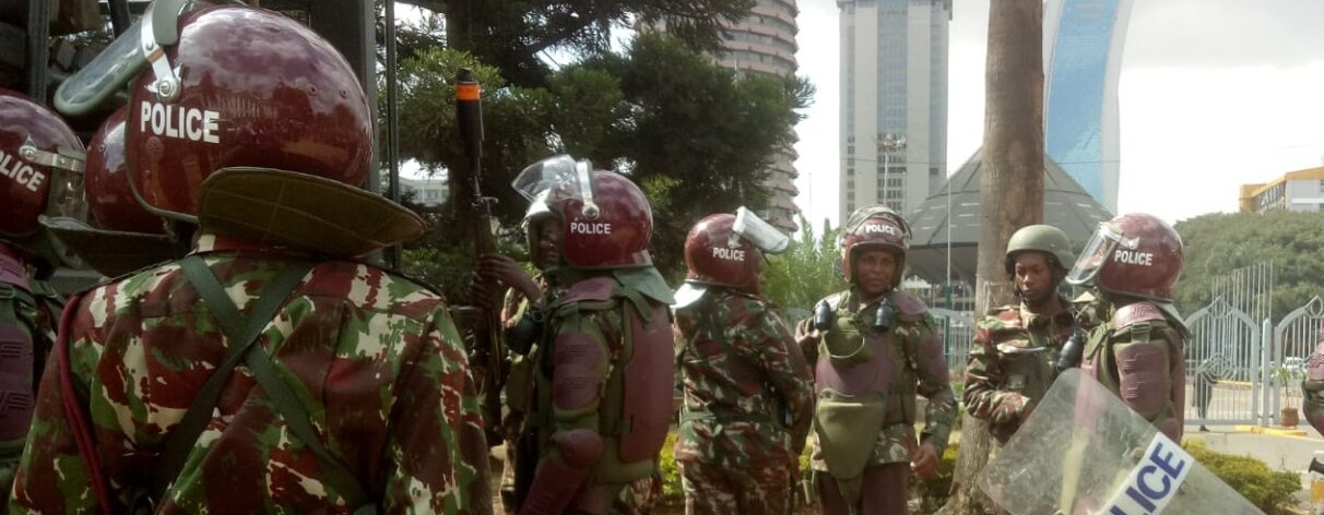 Security has been hastened at areas around the statehouse and all other areas leading to the statehouse in Nairobi ahead of the Azimio La Umoja planned protest