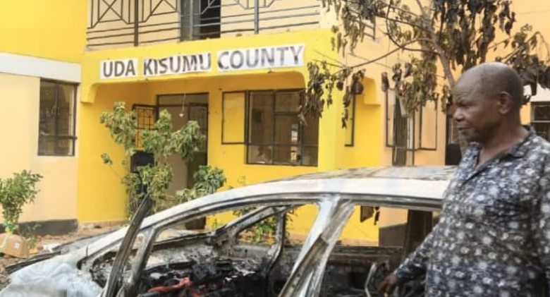 UDA Offices In Kisumu Vandalised In Anti -Ruto Protests