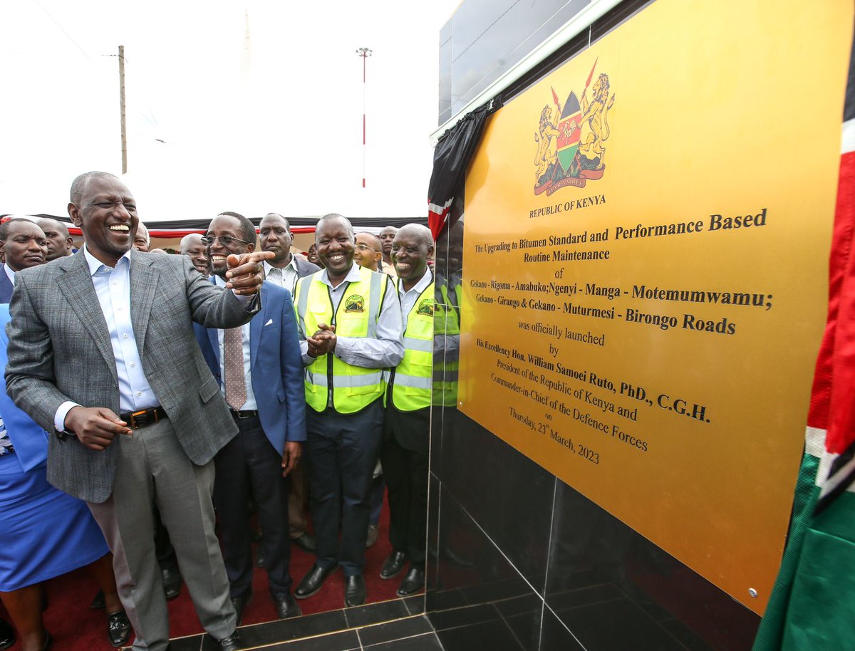 President William Ruto is set to commission the Mavoko Water Supply Project