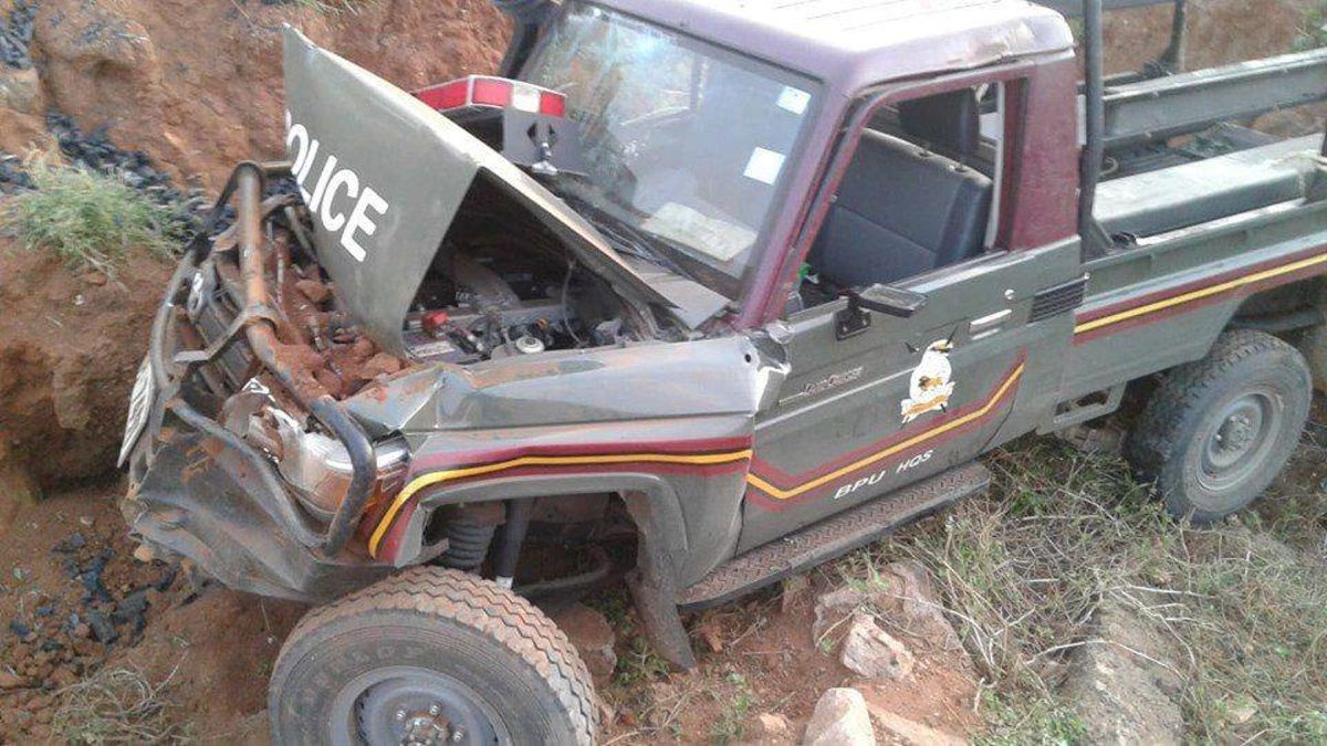 Police Accident In Mukurwe-ini Road