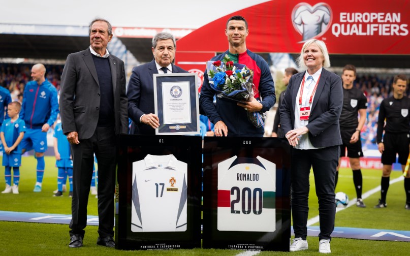Guinness World Records Honours Ronaldo  For Reaching 200  Caps