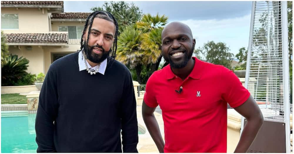 Larry Madowo and French Montana