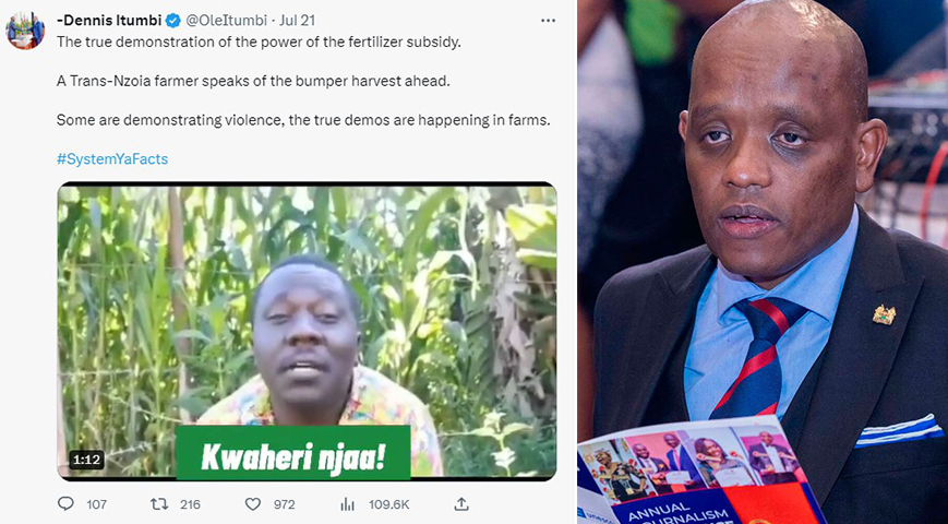 Itumbi shamed for ‘stealing’ comedian’s content to boost government’s image