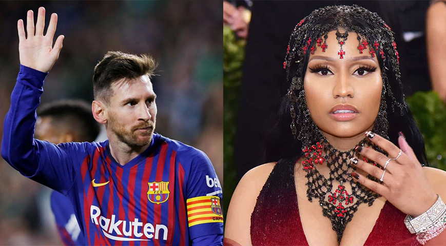 Nicki Minaj's tweet about Lionel Messi goes viral