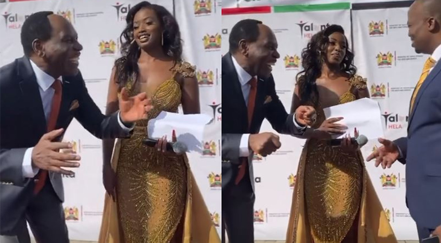 Ezekiel Mutua flirting with TV presenter leaves tongues wagging