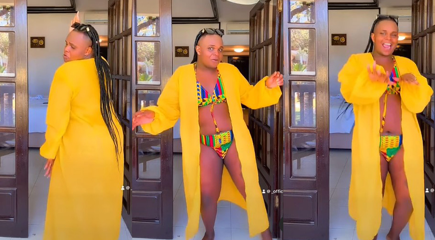 Kinuthia's cheeky bikini video raises eyebrows