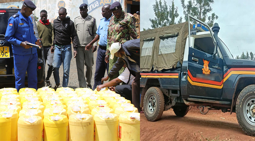 Three Arrested As 750 Litres Of Ethanol Seized In Migori
