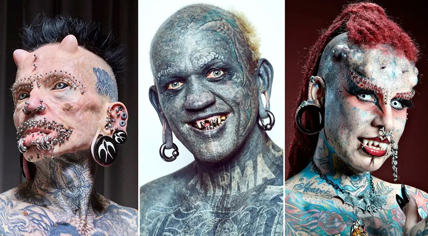 The World’s Most Extreme Body Modification Fans – From ‘Genderless Reptile’ And ‘Dark Barbie’ To Man With Giant Tusks