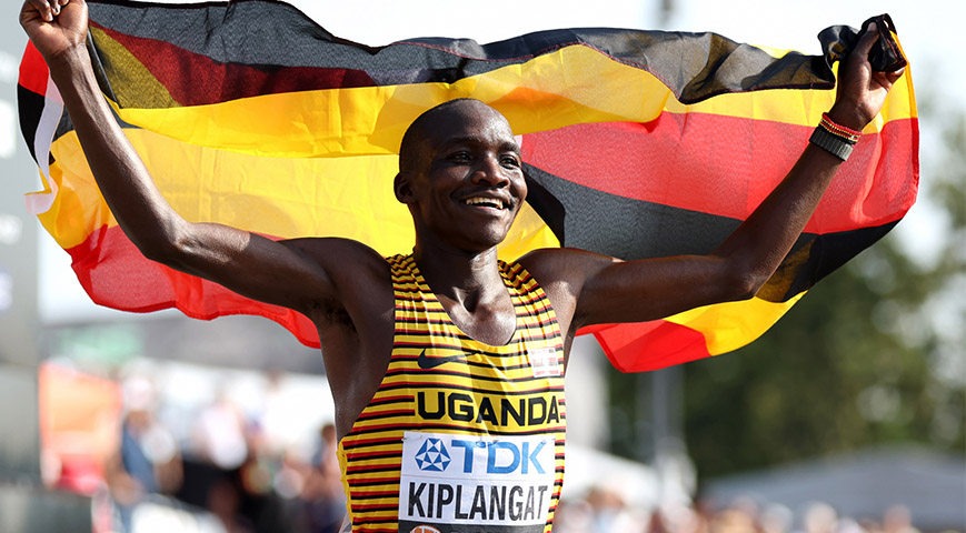 Uganda's Kiplangat Wins Men's World Marathon Title