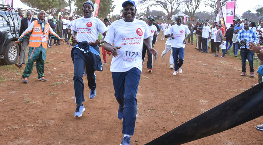 Natembeya finishes 5km fun race as others drop out