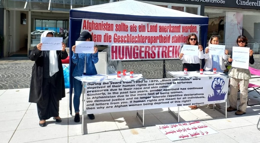 Afghan women go on hunger strike
