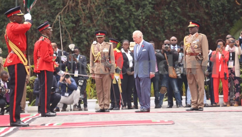 King Charles III Inspects Military Guard Of Honour At State House