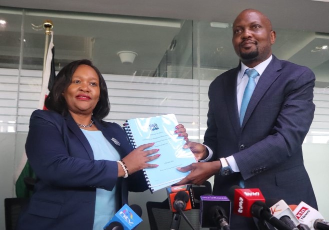 Moses Kuria Hands Over Trade Docket To Rebecca Miano