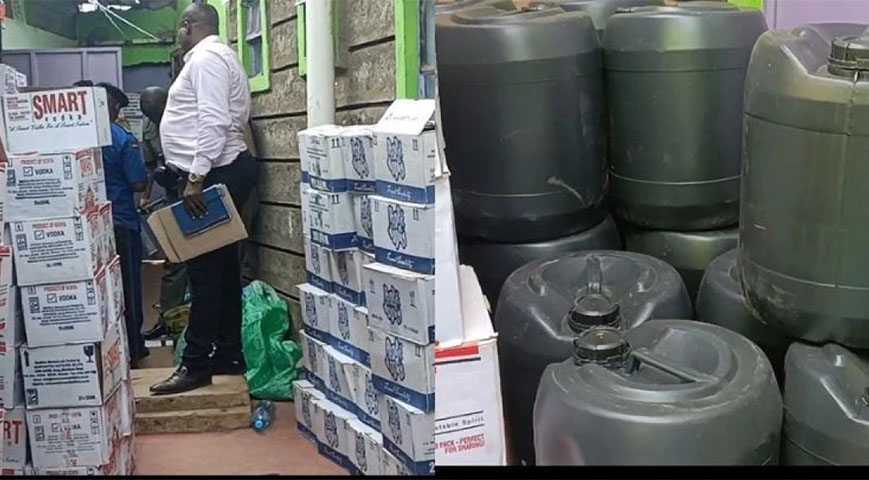 police officers seize over 200 liters of alcohol