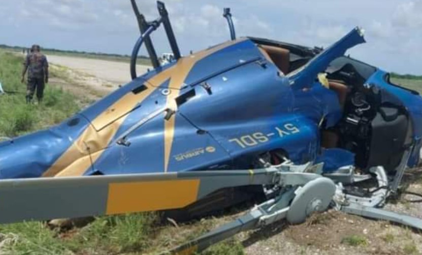 Helicopter Carrying MCA Abey Jimaale Crashes At Wajir Airport