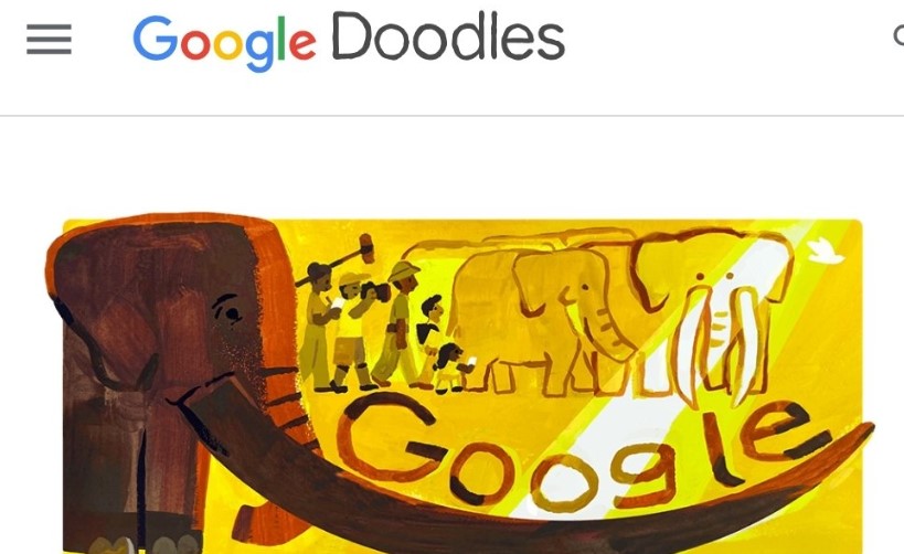 Google Celebrates Kenya’s Elephant Ahmed With A Doodle