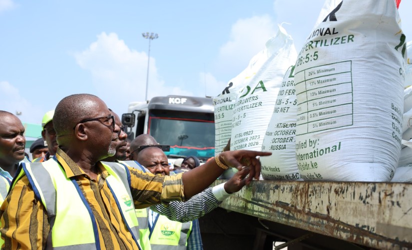 CS Linturi Flags Off 45,000-Tonne Fertilizer Consignment For Tea Farmers