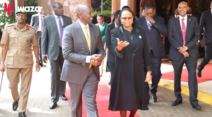 President William Ruto with Chief Justice Martha Koome