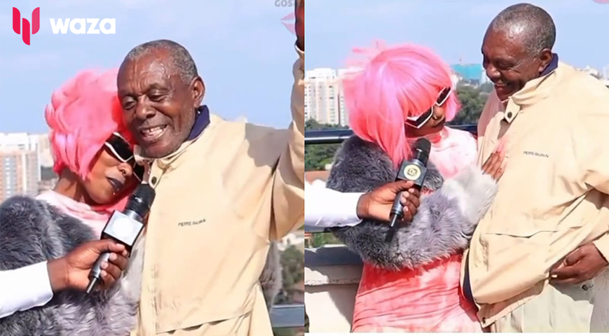 Manzi Wa Kibera Introduces Her New 75 Year Old Boyfriend