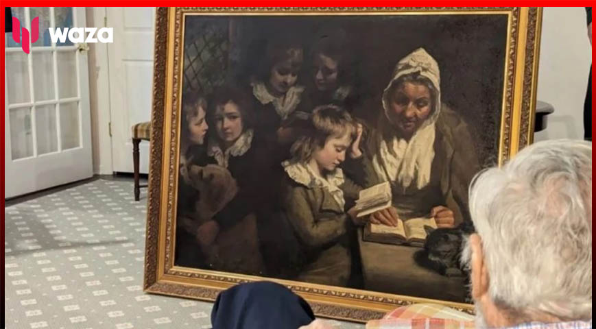 “The Schoolmistress” by English painter John Opie was returned to its rightful owner after more than 50 years, the FBI said