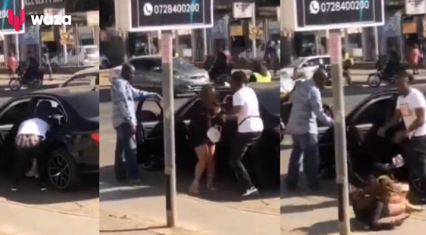 Kenyans Outraged By Video Of Woman Being Thrown Out Of A Car In Broad Daylight