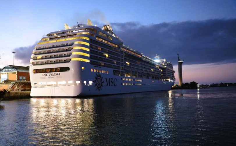 MSC Poesia Cruise Ship With 2,500 Tourists Docks In Mombasa
