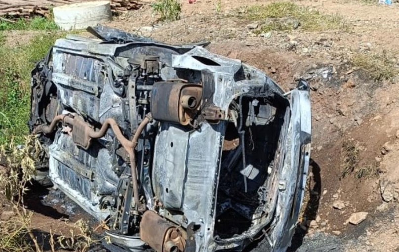 Vehicle Burnt After Accident Kills 2 Boda Boda Operators In Kisumu