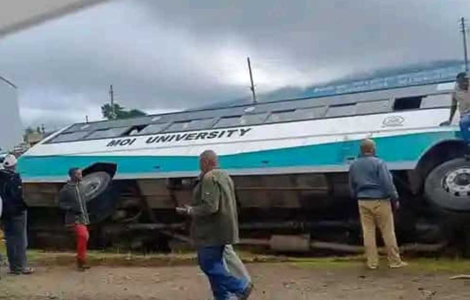 12 Moi University Students Injured  In Bus Accident At Kimende