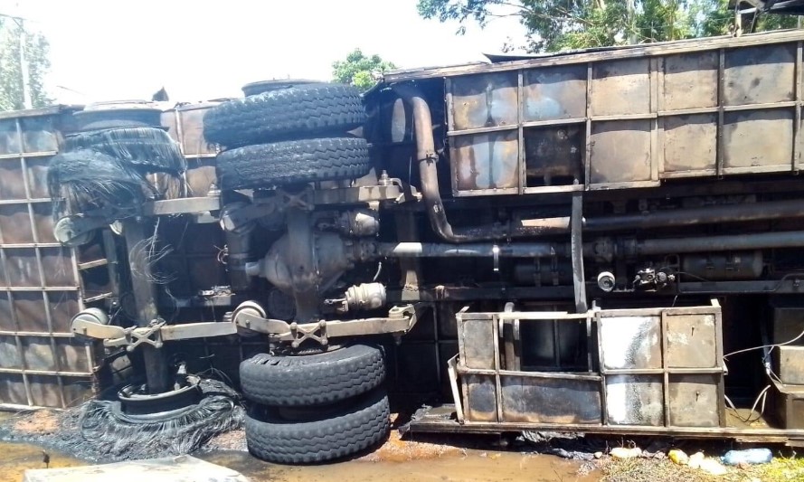 64 Feared Dead  After Tahmeed Bus Collides With A Fuel Tanker