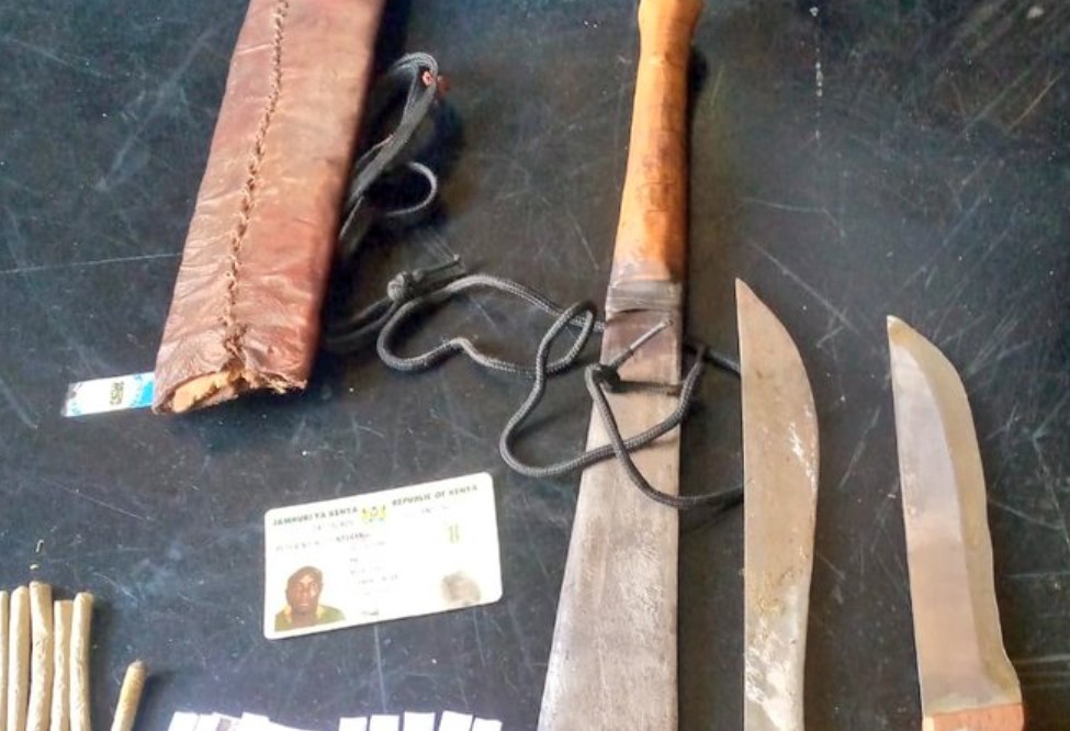 Terror Suspect Arrested With Heroin Sachets, Bhang, And Machetes