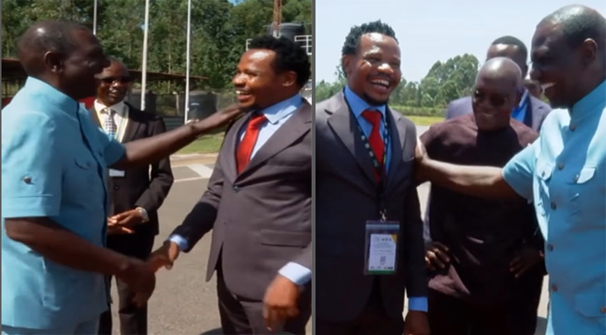 President Ruto jokes about MP Peter salasya's Hair