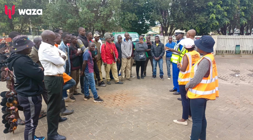 Pedestrians Arrested For Not Using Footbridges In Nairobi