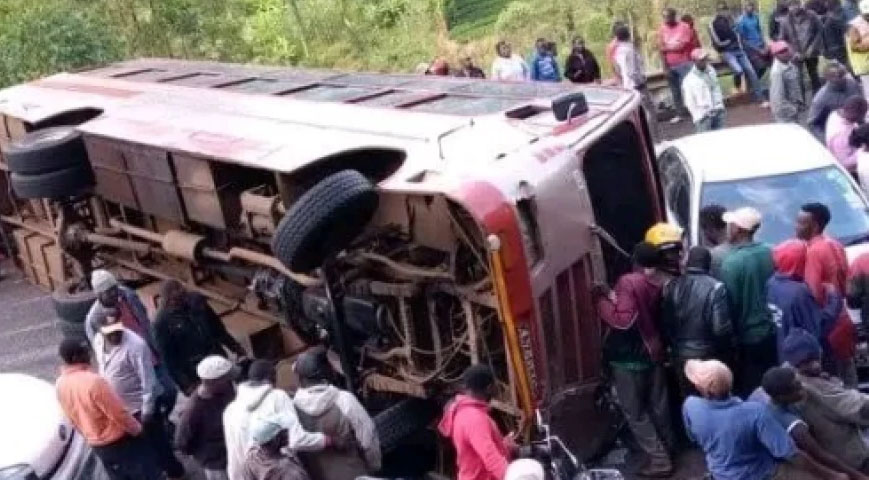 Four Dead, 8 Seriously Injured In Bus Crash At Tharaka Nithi Bridge