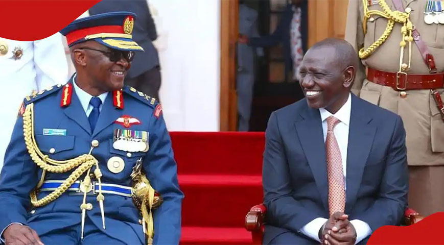 President Ruto and General Francis Ogolla