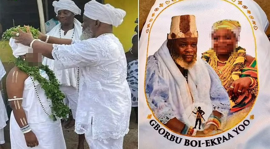 Outrage As Traditional Ghanaian Priest, 63, Marries 12-Year-Old Girl