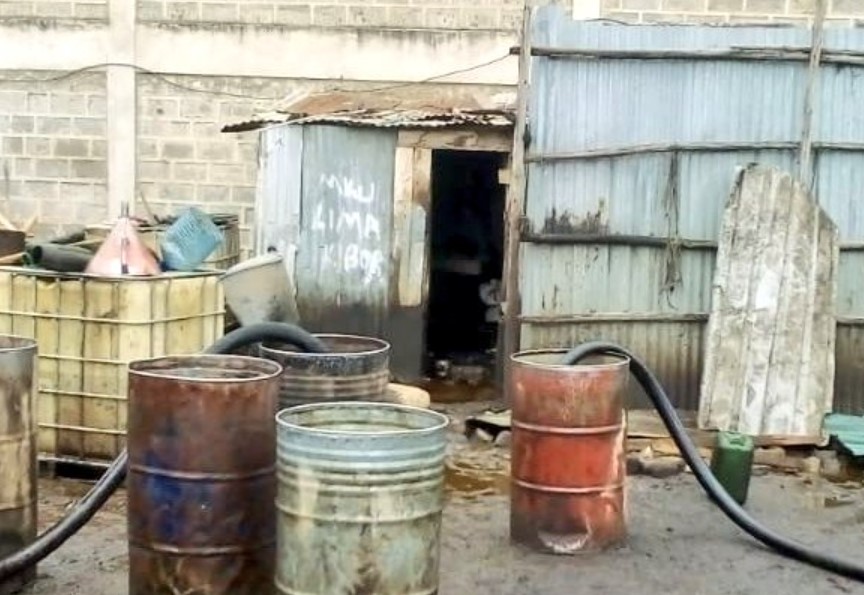 Crackdown: DCI Seizes Illegal Siphoned Fuel On Kangundo Road