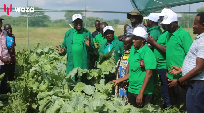 Turkana Governor lunches 30-acre model drip irrigation scheme in Nakwamoru