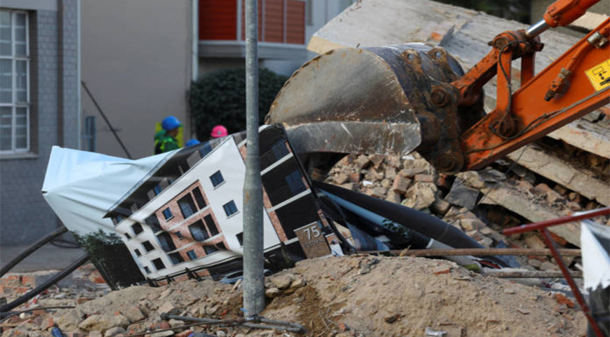 Building Collapse In South Africa Leaves Three Dead