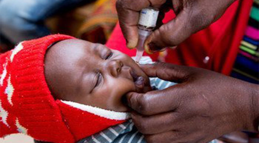 A child getting a vaccine