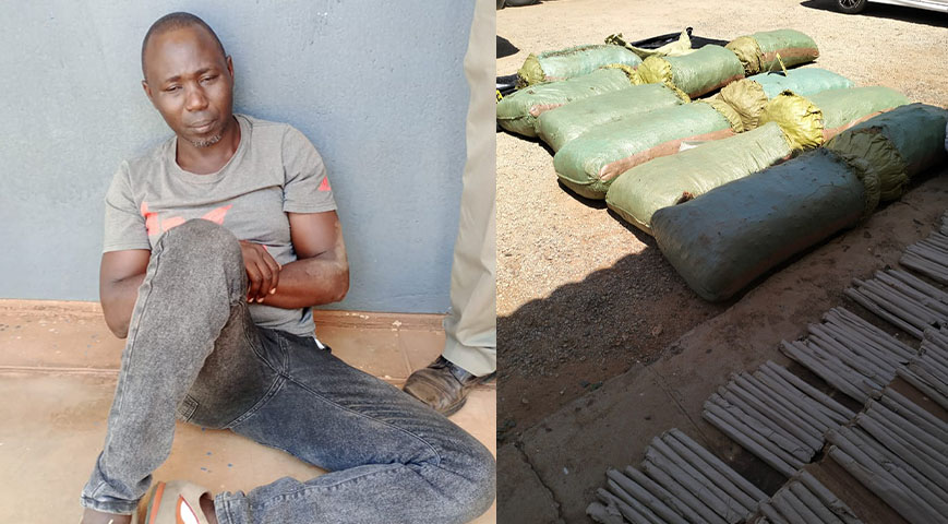 Man Arrested With 327Kgs Of Bhang