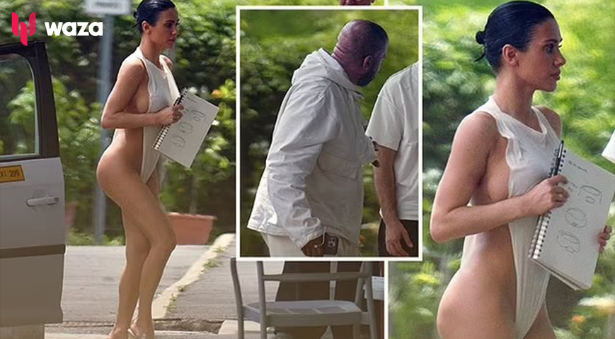 KANYE WEST & BIANCA CENSORI AIRPORT ARRIVAL IN FLORENCE ... No Nakedness