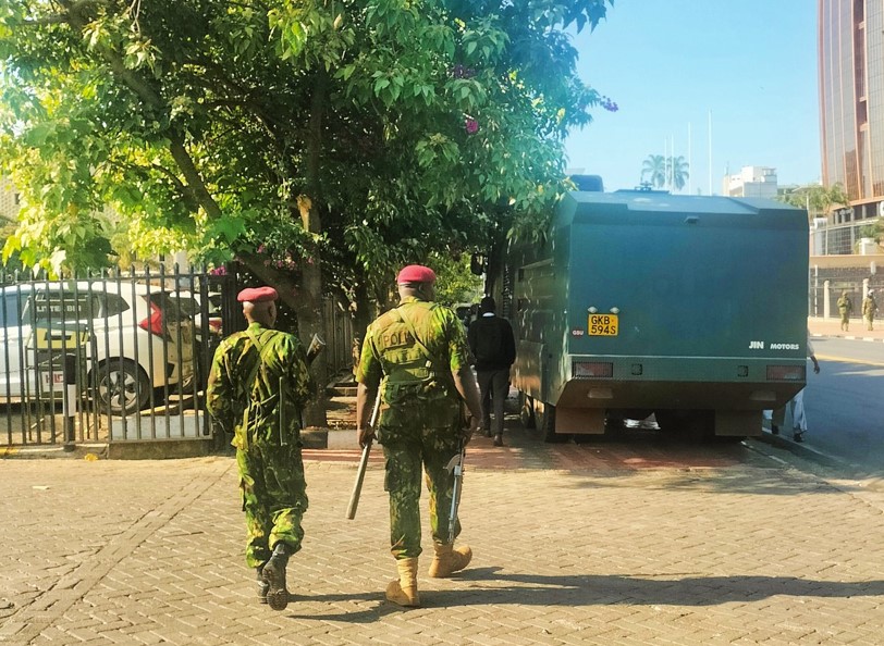 Security Enhanced Around Parliament Ahead Of Anti- Finance Bill 2024 Protests