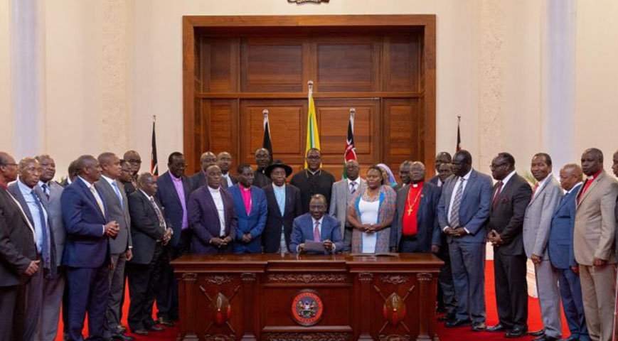NCCK leaders meeting with president Ruto