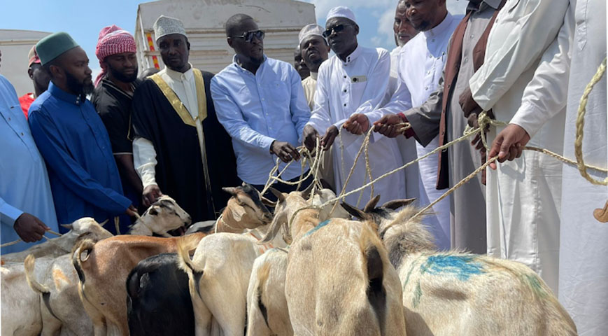 Governor Sakaja Donates 500 Goats To Muslim Community